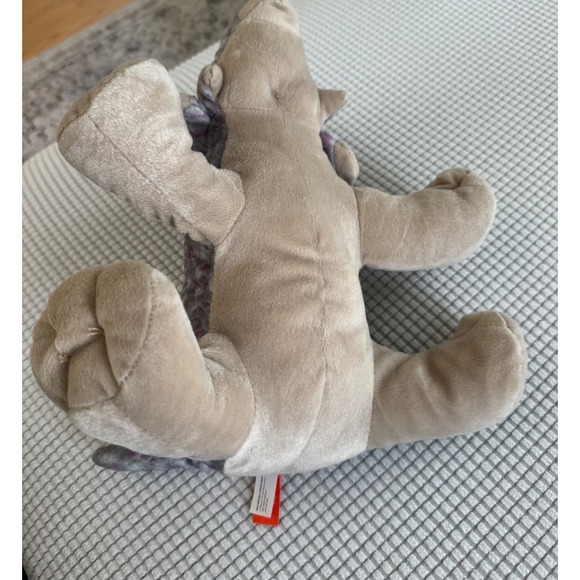 Wild Republic Triceratops Plush Dinosaur Stuffed Animal Toy Neutral‎ Colors - Picture 8 of 9